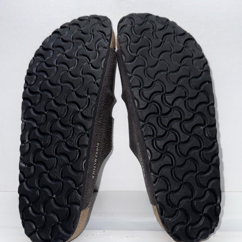 BIRKENSTOCK ARIZONA SHEARLING DESERT DUST BLACK - Picture 7 of 10
